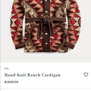 Ralph Lauren RRL | Sweaters | Rrl Hand 